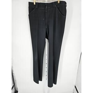 Men's Black Straight Leg Chino Military Pants Size 34